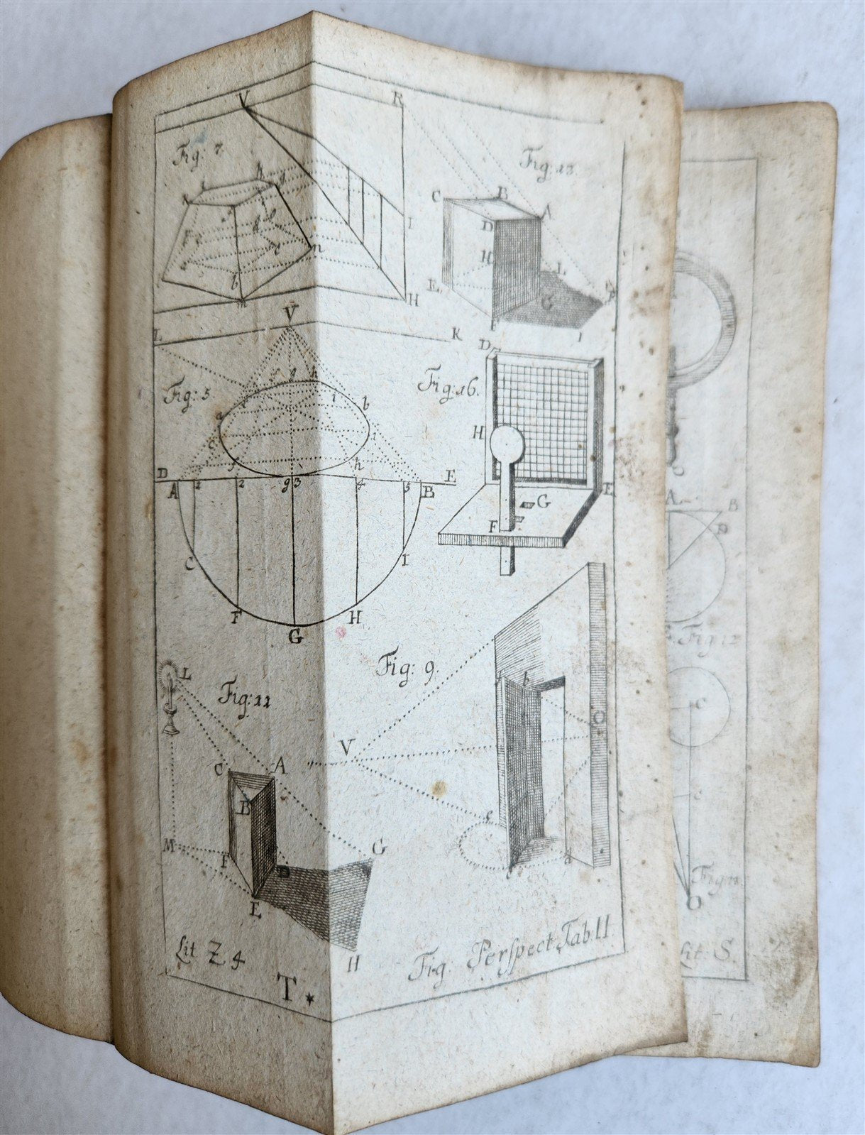 1752 PRINCIPLES of ALL MATHEMATICAL SCIENCES antique ILLUSTRATED w/ 44 PLATES