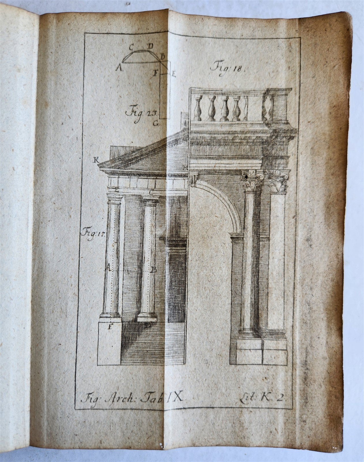 1752 PRINCIPLES of ALL MATHEMATICAL SCIENCES antique ILLUSTRATED w/ 44 PLATES