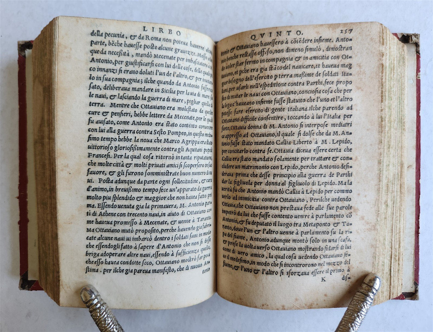 1555 ROMAN HISTORY by APPIAN antique Historia delle guerre esterne de romani