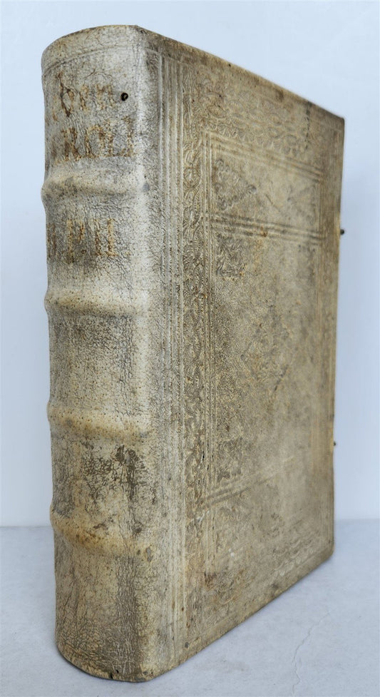 1708 LIFE of CAROLI KING of SPAIN & INDIES antique PIGSKIN BOUND ILLUSTRATED v.2