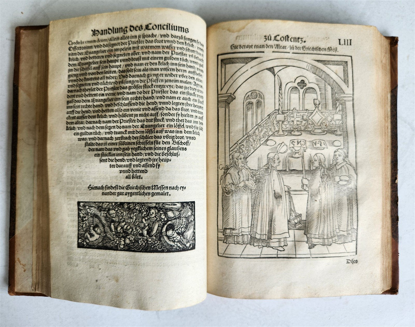 1536 COUNCIL OF CONSTANCE CHRONICLES Ulrich von Richenthal antique ILLUSTRATED