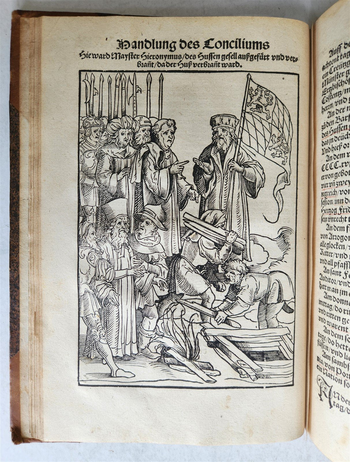 1536 COUNCIL OF CONSTANCE CHRONICLES Ulrich von Richenthal antique ILLUSTRATED