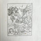 1831 DANCE of DEATH POEM 48 ETCHINGS by HOLBEIN antique Der Todtentanz Bechstein