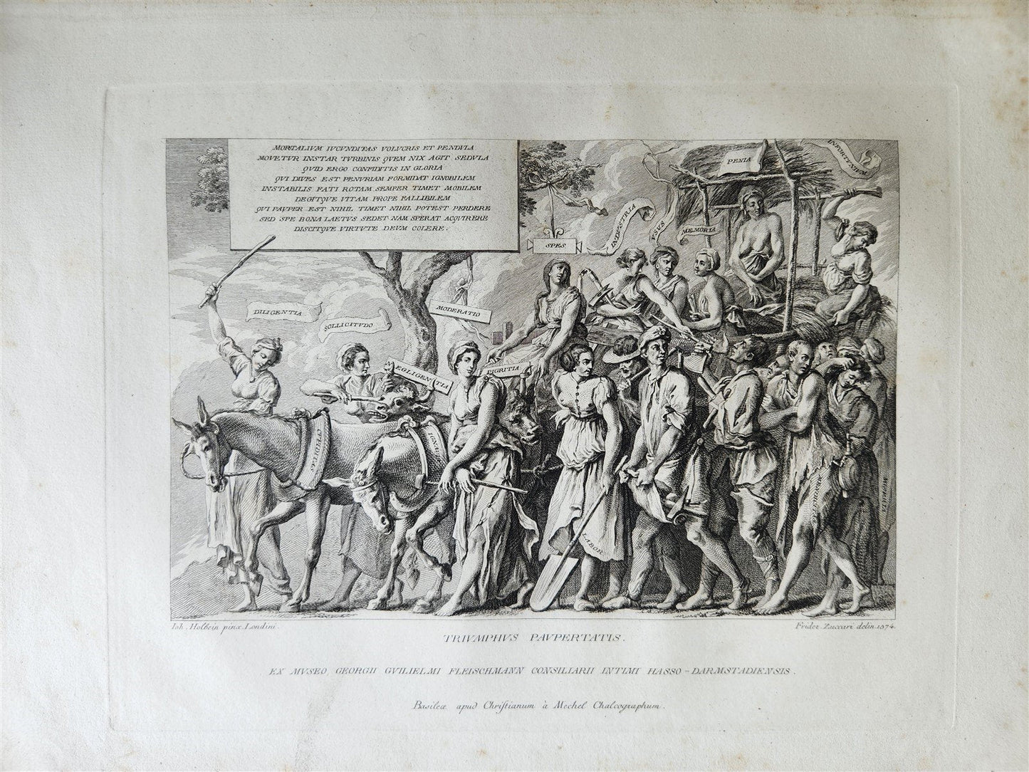 1780 The TRIUMPH of Death ENGRAVINGS by HOLBEIN antique Le triomphe de la mort