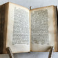 1641 LINGUA by ERASMUS antique VELLUM BINDING 17th CENTURY