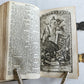 1771 BIBLE in GERMAN STINGRAY BINDING w/SILVER CLASPS antique ILLUSTRATED ZURICH