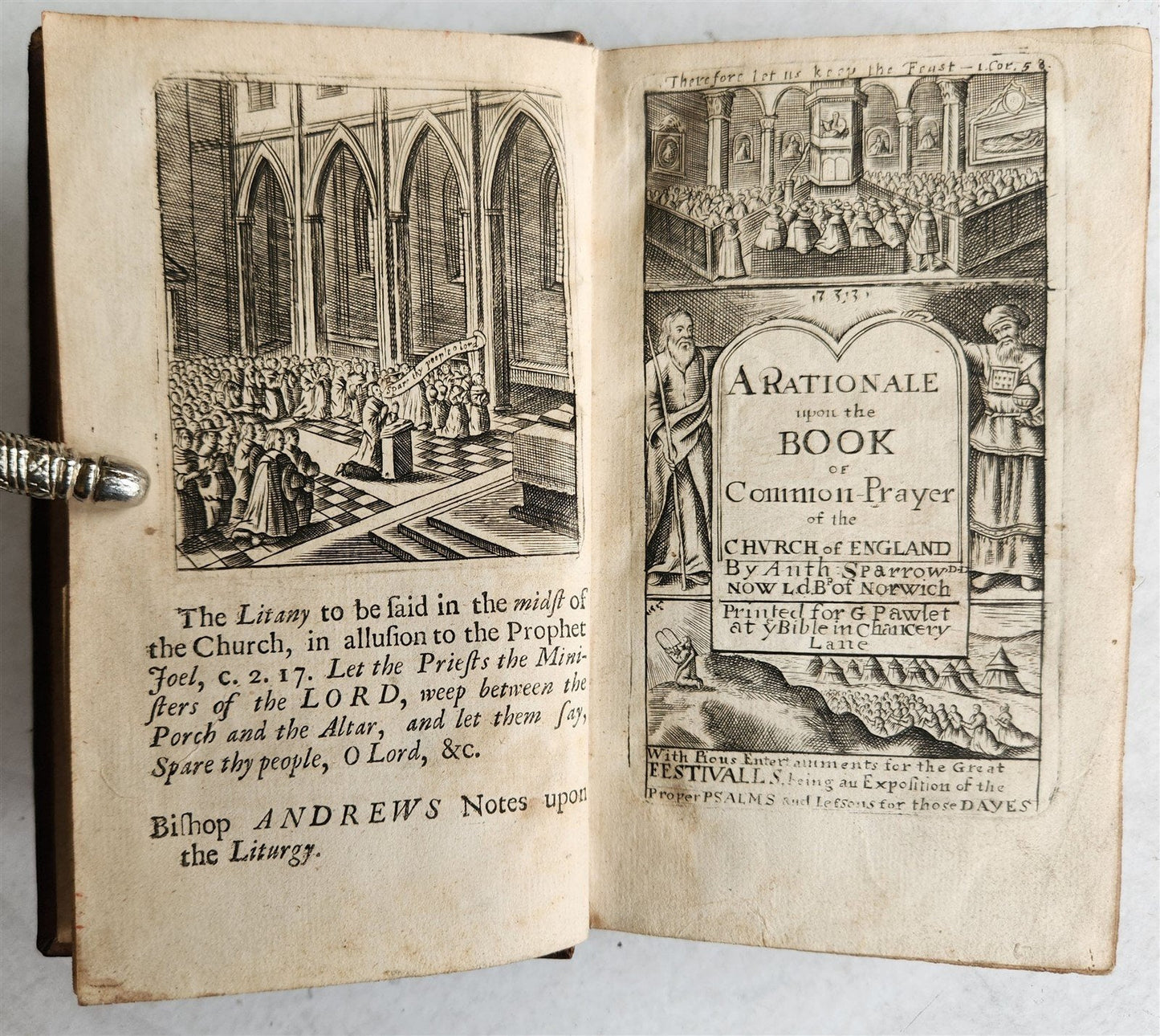 1684 Rationale upon the Book of Common Prayer of the Church of England antique