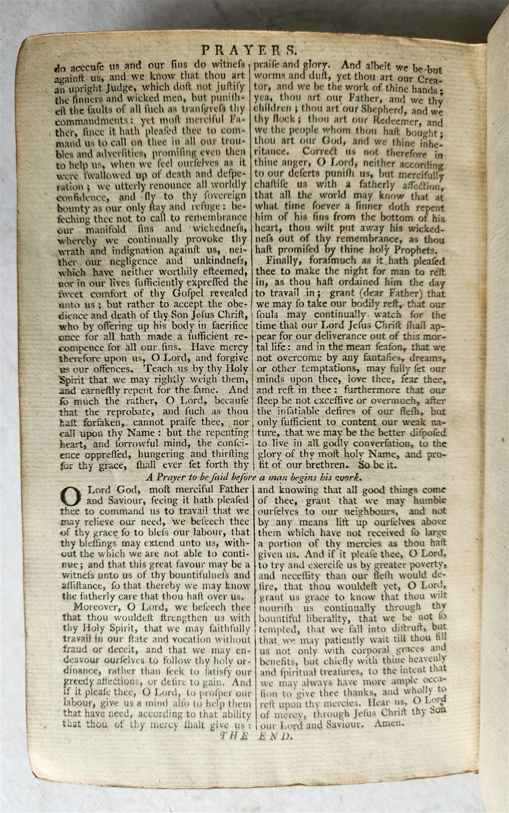 1775 BOOK of COMMON PRAYER & PSALTER antique ORIGINAL BEAUTIFUL BINDING