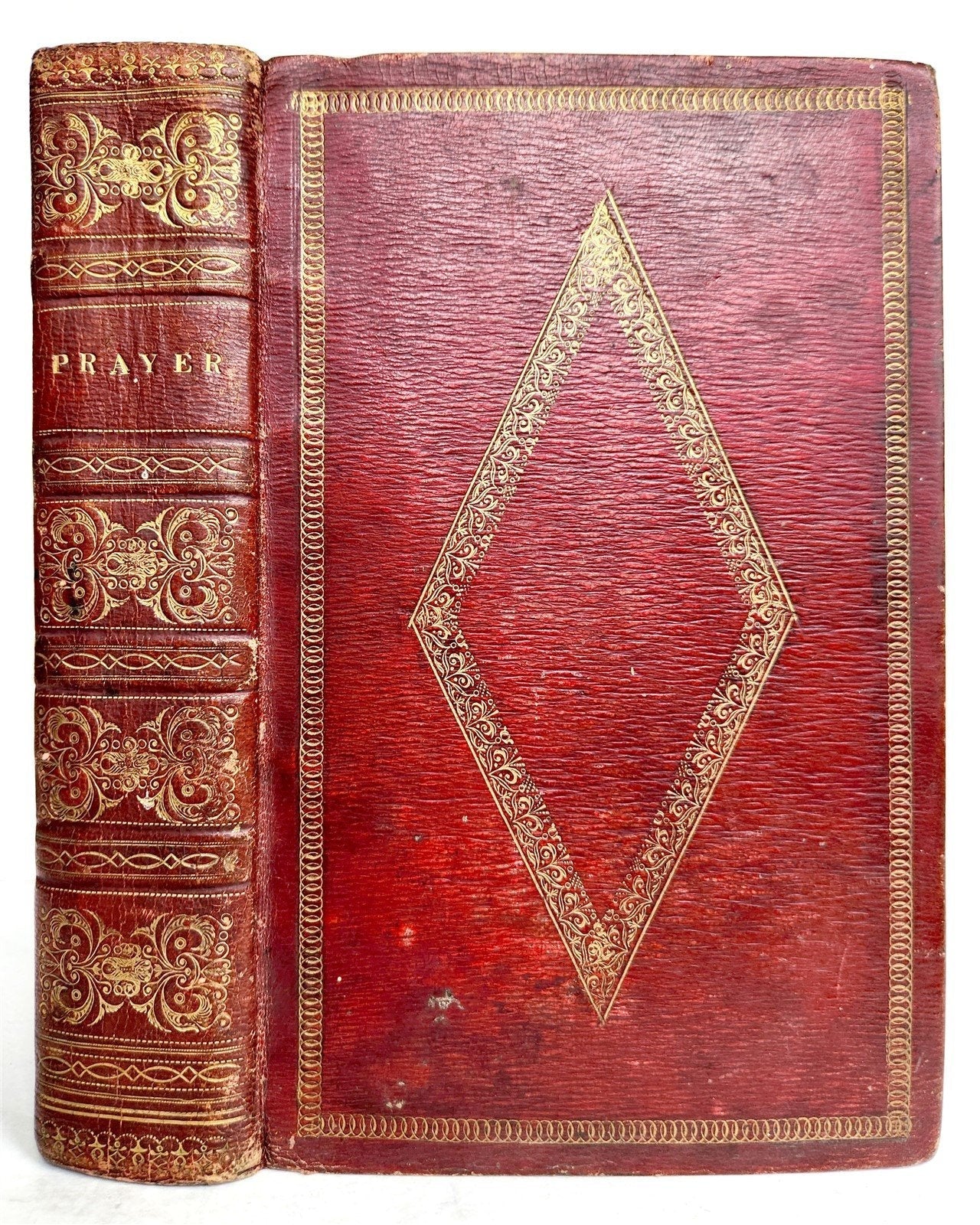 1818 BOOK of COMMON PRAYER antique ORIGINAL BEAUTIFUL BINDING illustrated