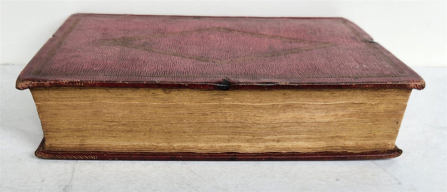 1818 BOOK of COMMON PRAYER antique ORIGINAL BEAUTIFUL BINDING illustrated