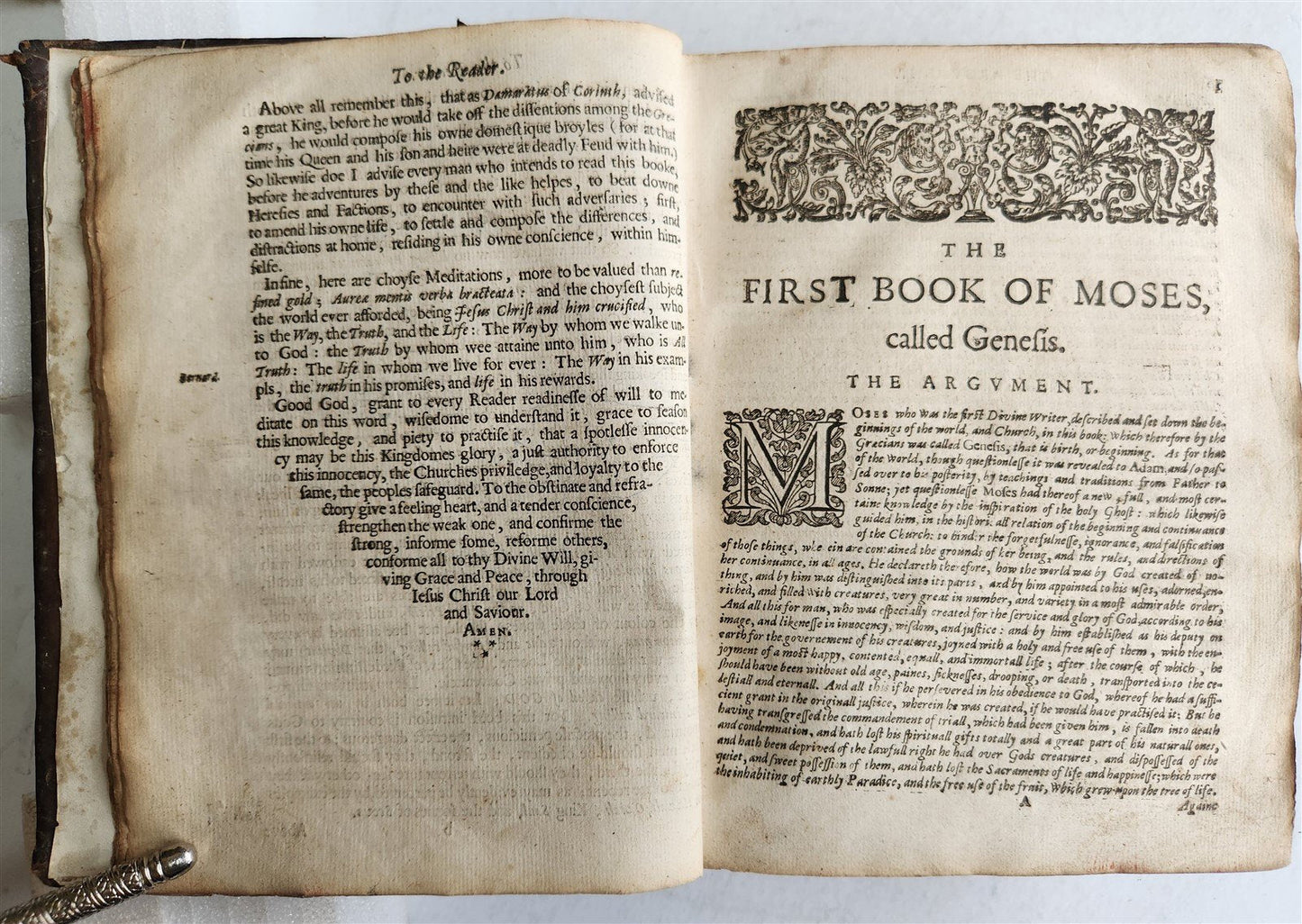1643 Pious Annotations upon Holy Bible in ENGLISH by Giovanni Diodati antique