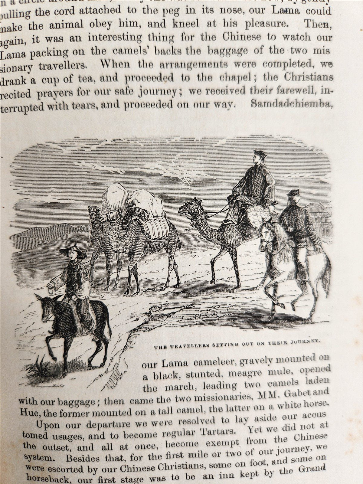 1844 TRAVELS to TARTARY THIBET & CHINA in 1844-46 antique 2 VOLUMES illustrated
