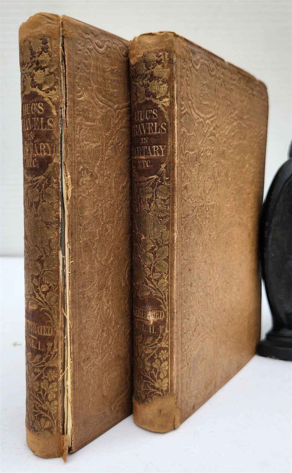 1844 TRAVELS to TARTARY THIBET & CHINA in 1844-46 antique 2 VOLUMES illustrated