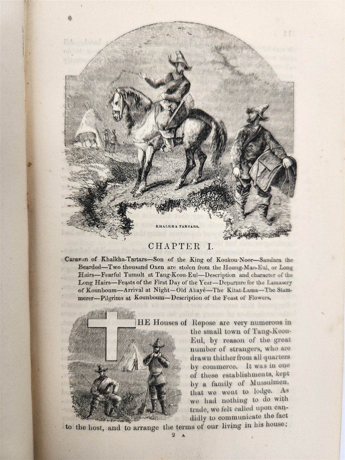 1844 TRAVELS to TARTARY THIBET & CHINA in 1844-46 antique 2 VOLUMES illustrated
