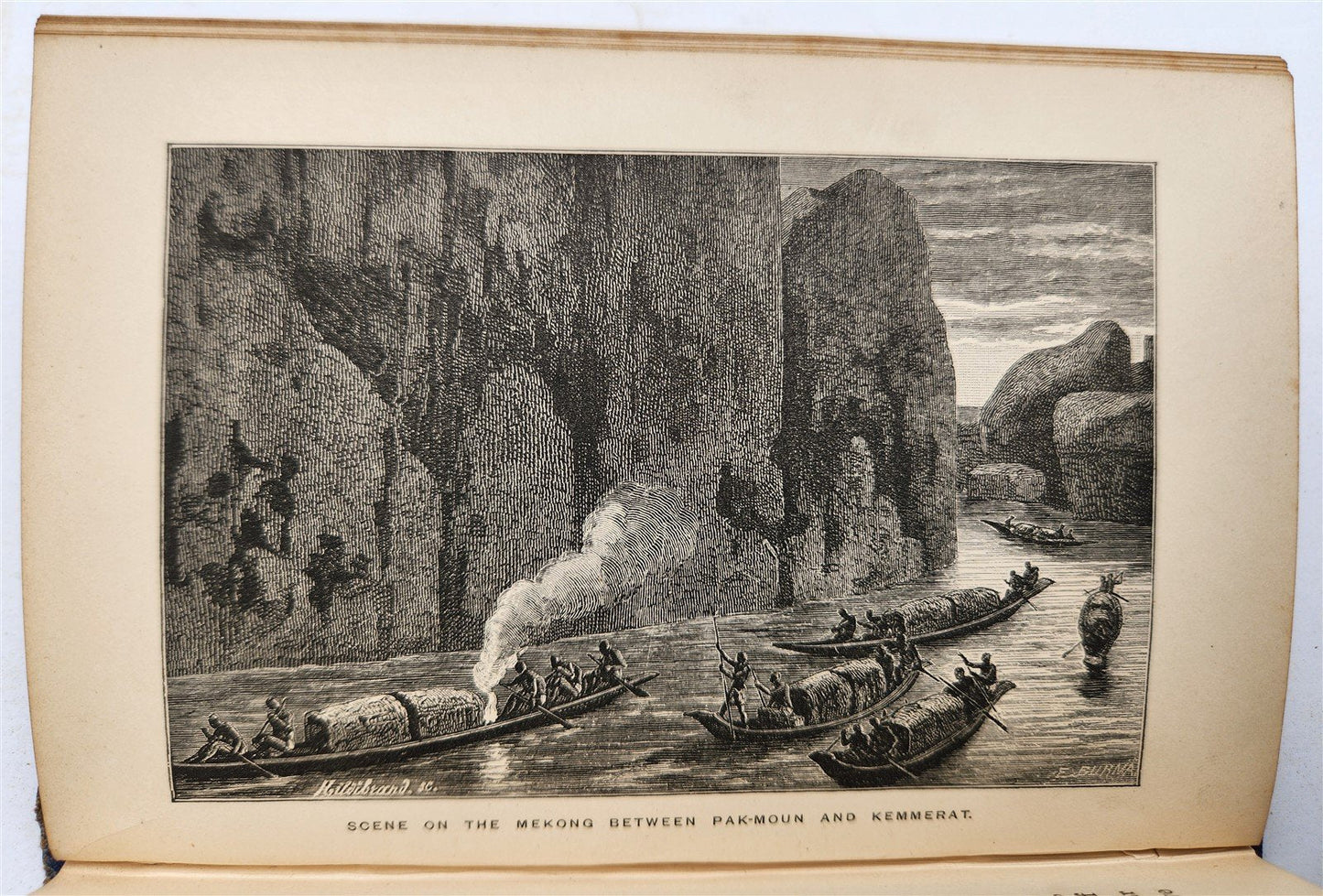 1884 THE FRENCH in INDO CHINA antique ILLUSTRATED