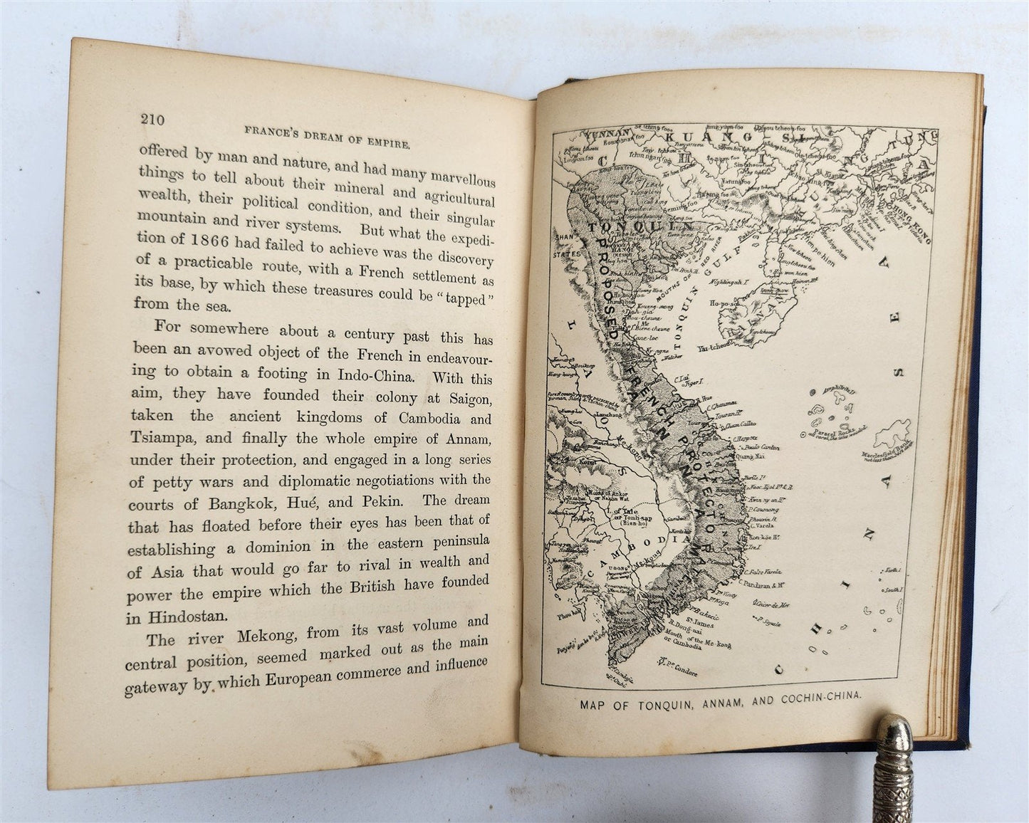 1884 THE FRENCH in INDO CHINA antique ILLUSTRATED