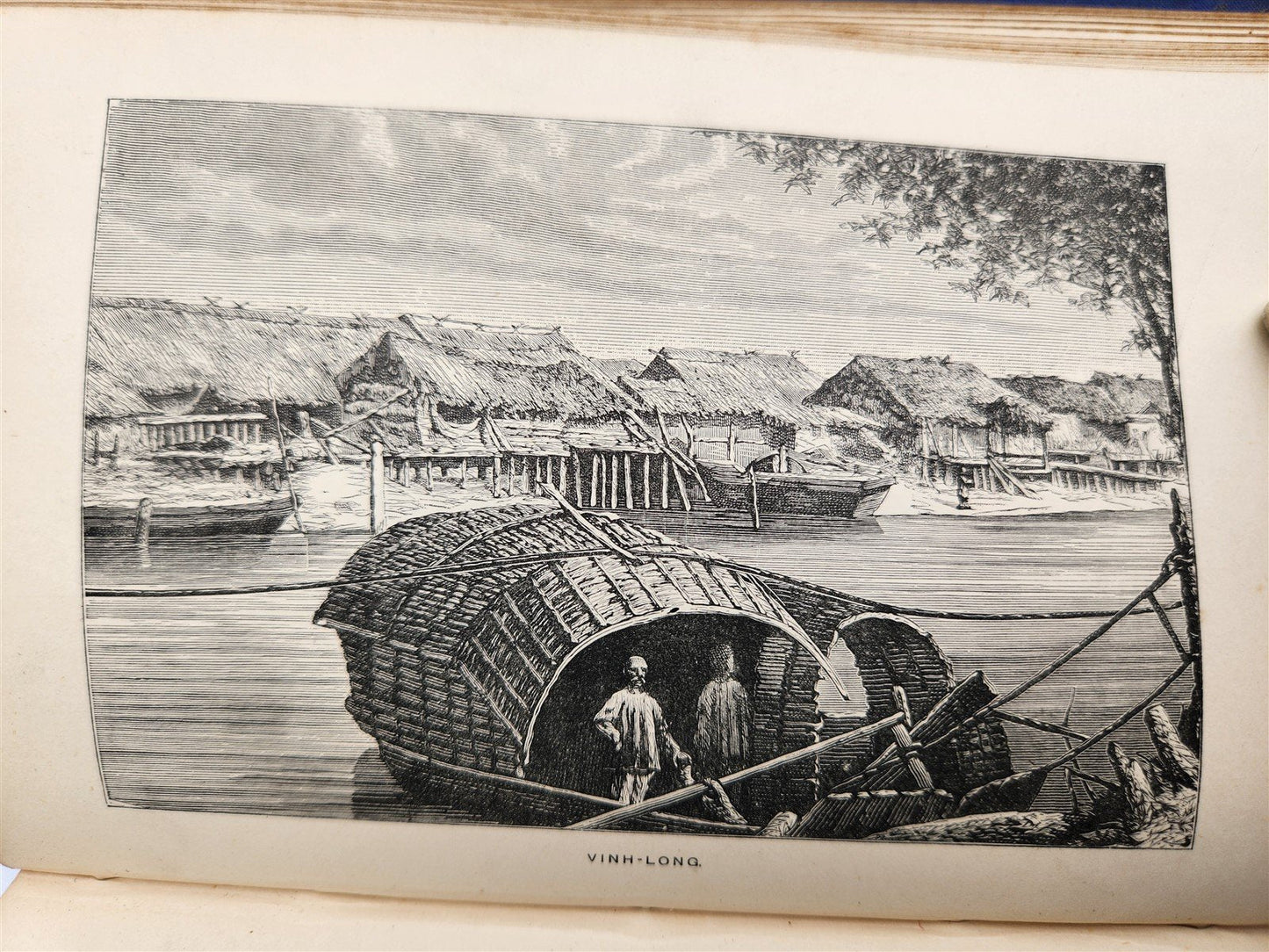 1884 THE FRENCH in INDO CHINA antique ILLUSTRATED