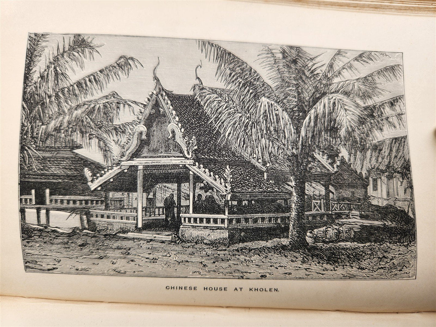 1884 THE FRENCH in INDO CHINA antique ILLUSTRATED