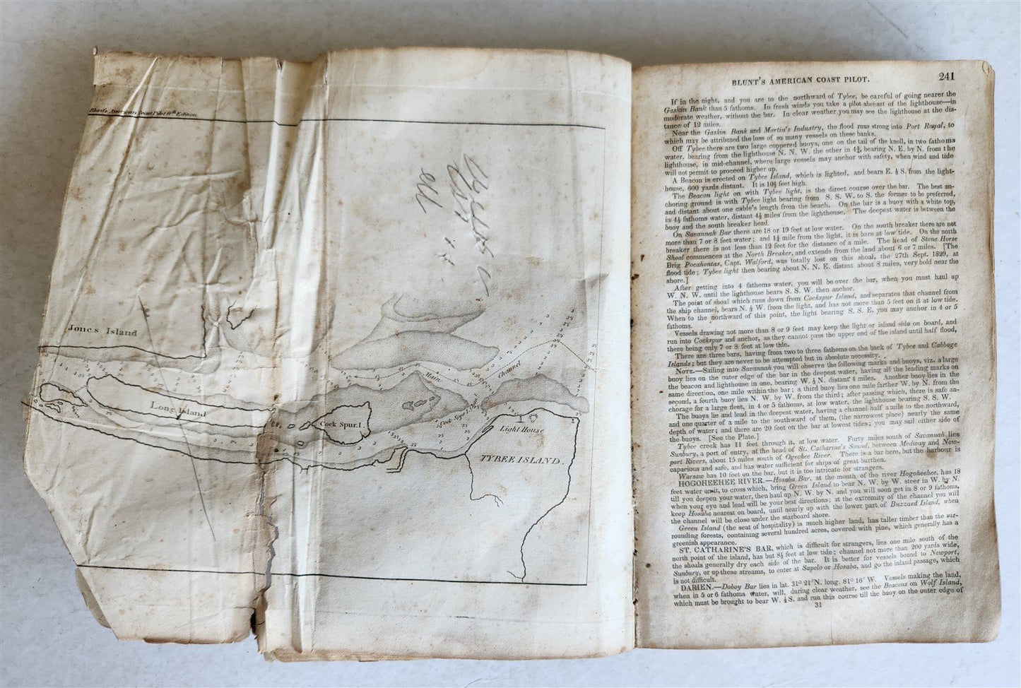 1833 AMERICAN COAST PILOT antique NORTH & SOUTH AMERICA
