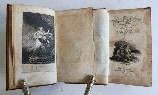 1815 A NEW and COMPLETE EDITION of OSSIAN'S POEMS 2 VOLUMES antique