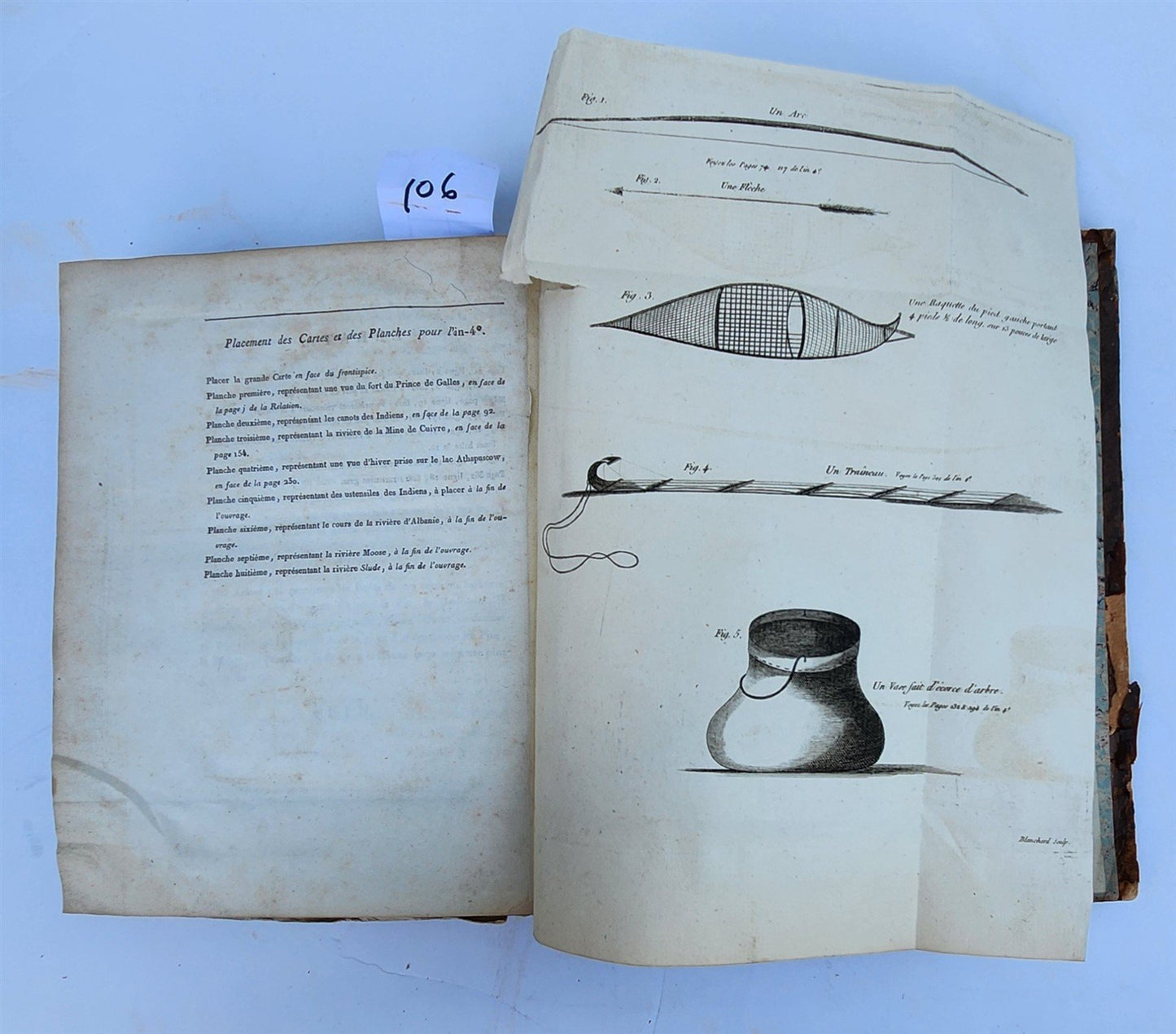 1799 Voyage de Samuel Hearne antique ILLUSTRATED w/ MAP & PLATES AMERICANA
