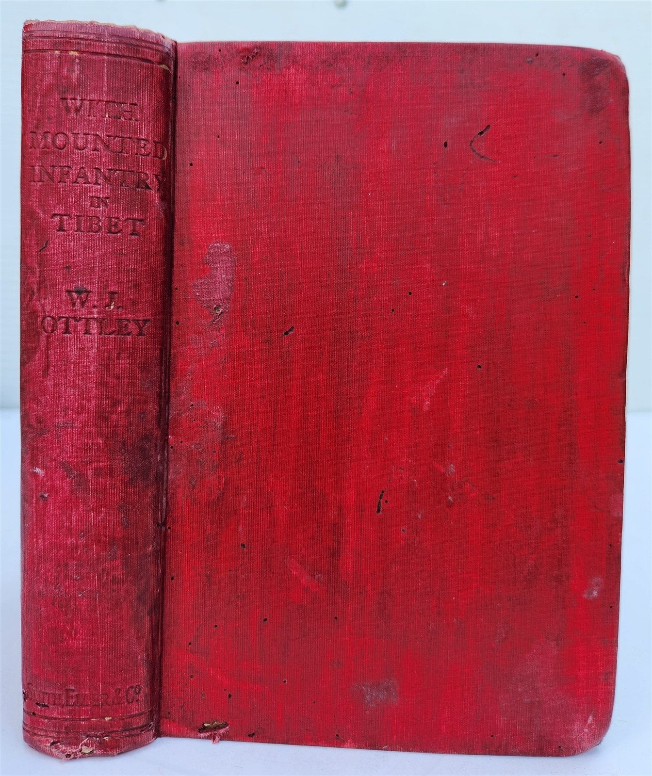 1906 WITH MOUNTED INFANTRY in TIBET by W.J. Ottley antique ILLUSTRATED