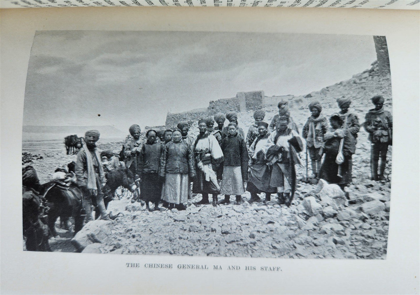 1906 WITH MOUNTED INFANTRY in TIBET by W.J. Ottley antique ILLUSTRATED