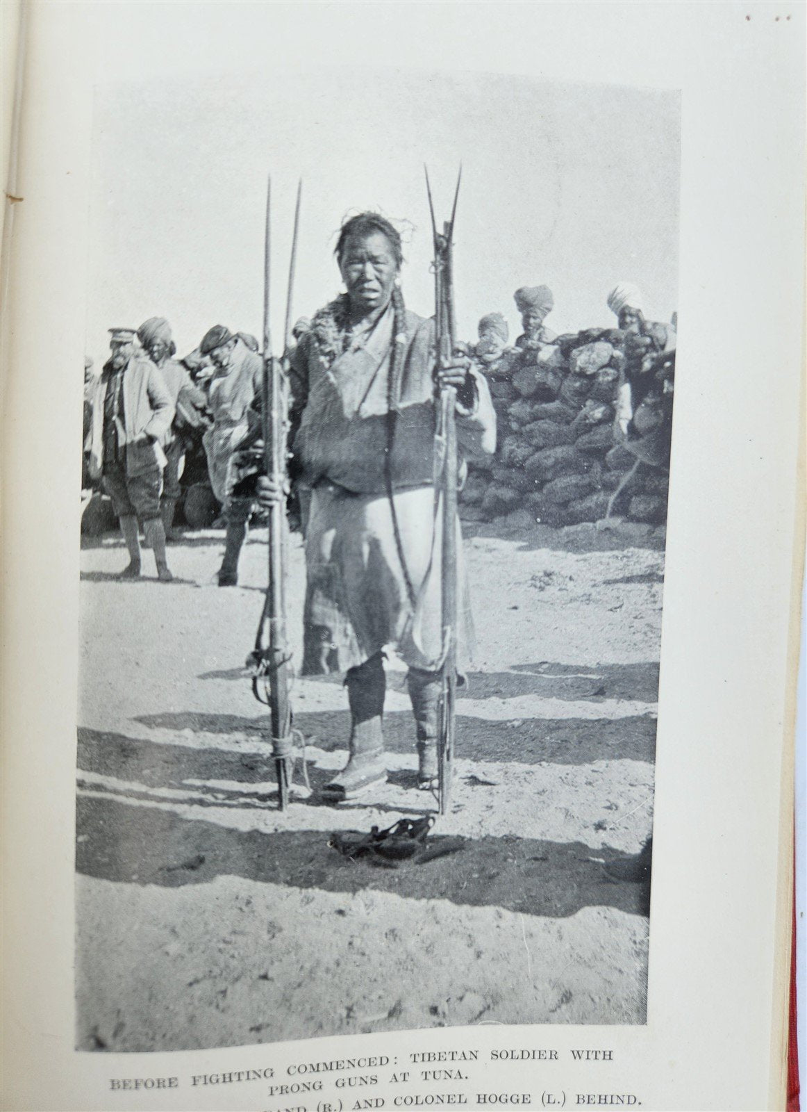 1906 WITH MOUNTED INFANTRY in TIBET by W.J. Ottley antique ILLUSTRATED