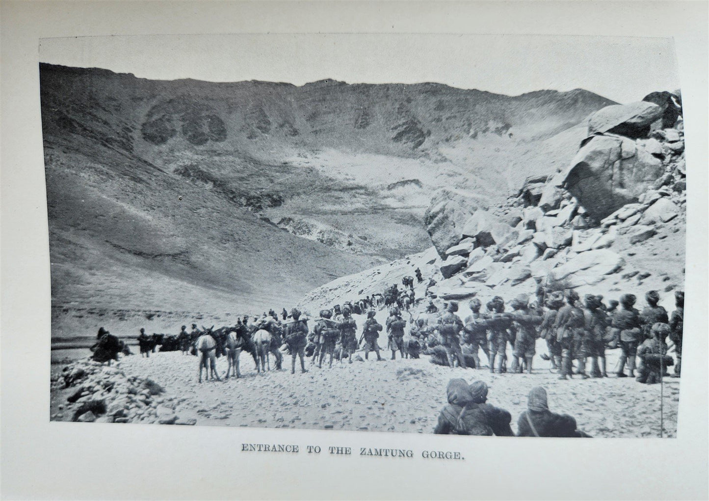 1906 WITH MOUNTED INFANTRY in TIBET by W.J. Ottley antique ILLUSTRATED