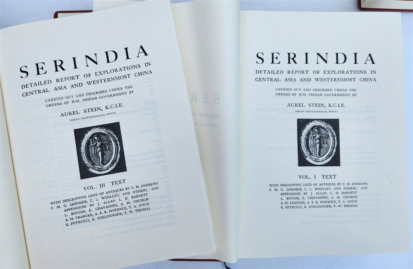 2013 SERINDIA Report of Explorations in Central Asia & China antique ILLUSTRATED