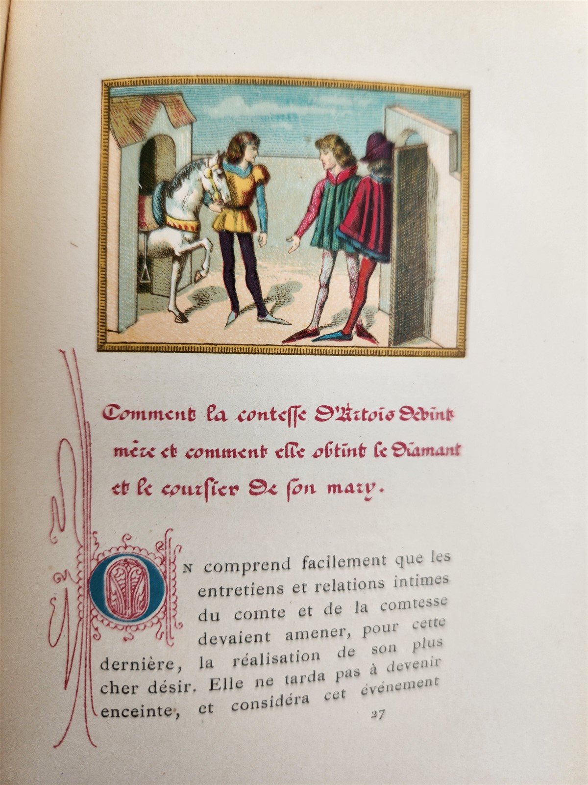 1883 ROMANTIC ADVENTURES of COUNT D'ARTOIS antique ILLUSTRATED fine binding