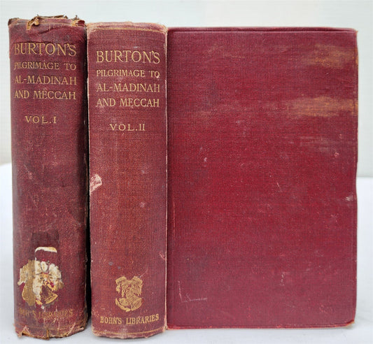 1907 Narrative of Pilgrimage to Al-Madinah & Mecca 2 VOLUMES antique ILLUSTRATED