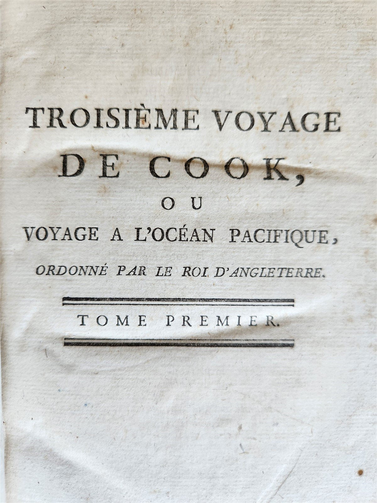 1785 THIRD VOYAGE of CAPTAIN COOK 8 volumes in FRENCH antique