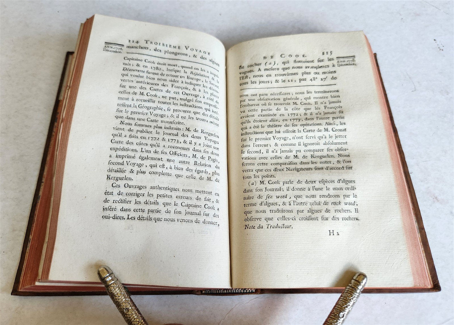 1785 THIRD VOYAGE of CAPTAIN COOK 8 volumes in FRENCH antique