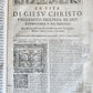1591 ICONOGRAPHY 300 woodcuts LIFE of CHRIST & SAINTS antique in ITALIAN folio