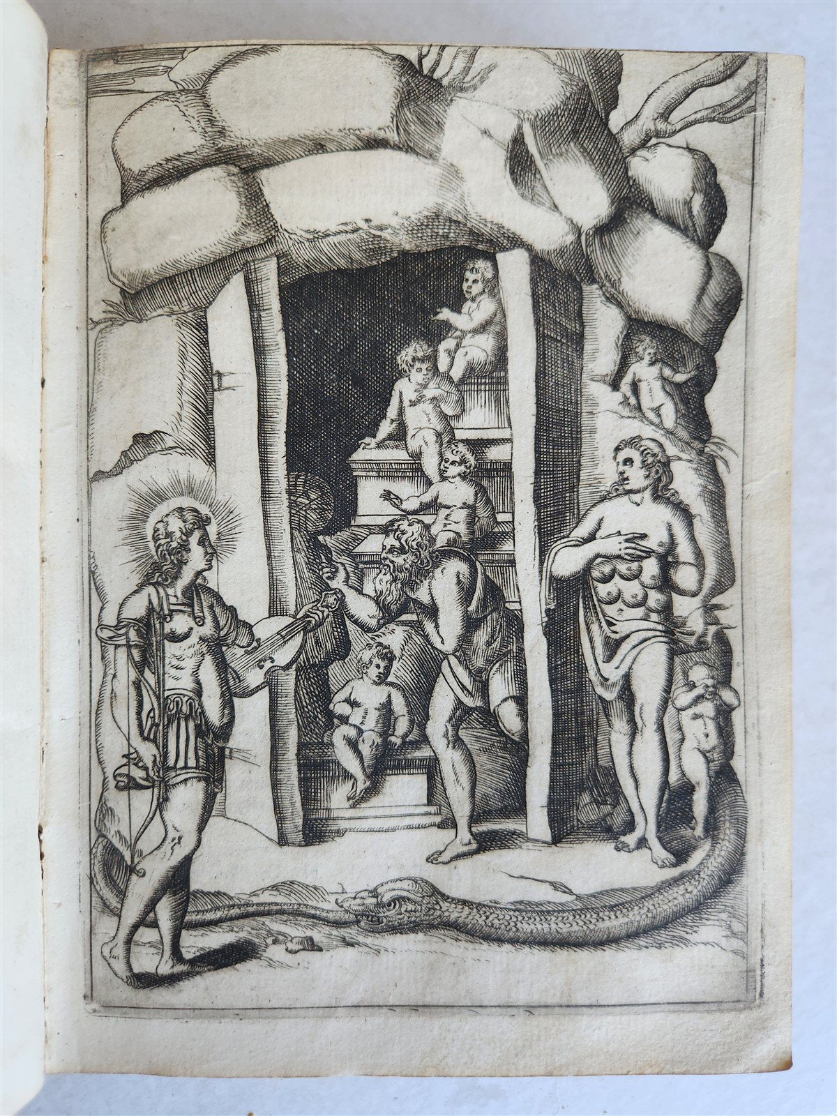 1587 ICONOGRAPHY ILLUSTRATED IDOLS & RELIGIOUS CEREMONIES of ANCIENTS antique