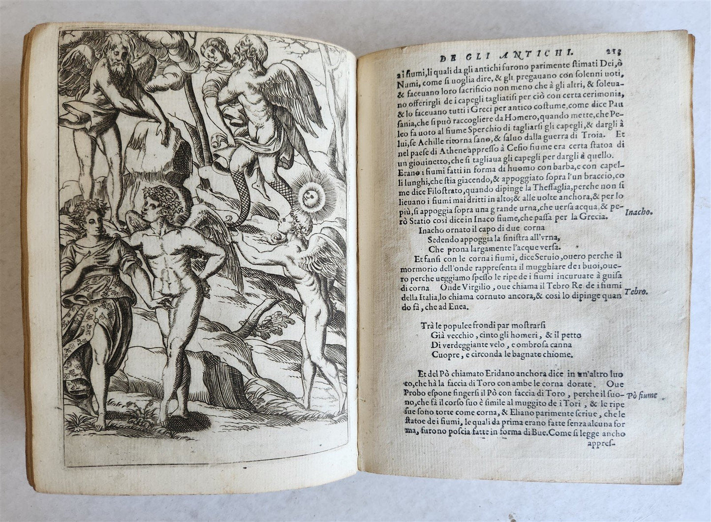 1587 ICONOGRAPHY ILLUSTRATED IDOLS & RELIGIOUS CEREMONIES of ANCIENTS antique