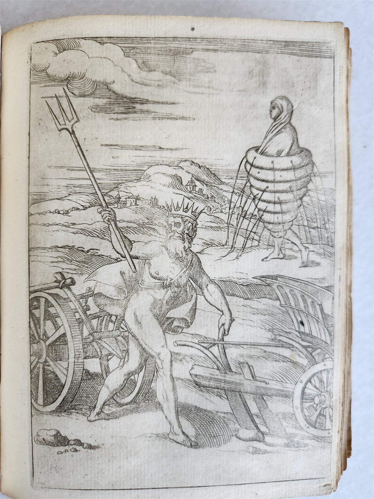 1587 ICONOGRAPHY ILLUSTRATED IDOLS & RELIGIOUS CEREMONIES of ANCIENTS antique