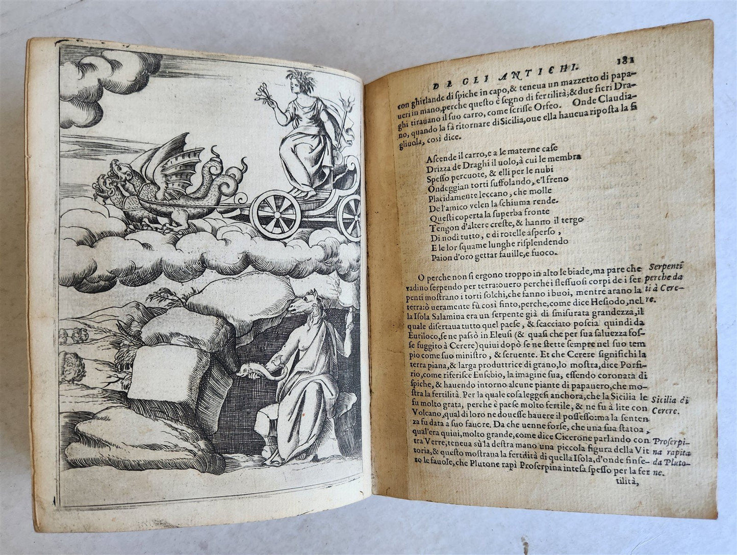 1587 ICONOGRAPHY ILLUSTRATED IDOLS & RELIGIOUS CEREMONIES of ANCIENTS antique