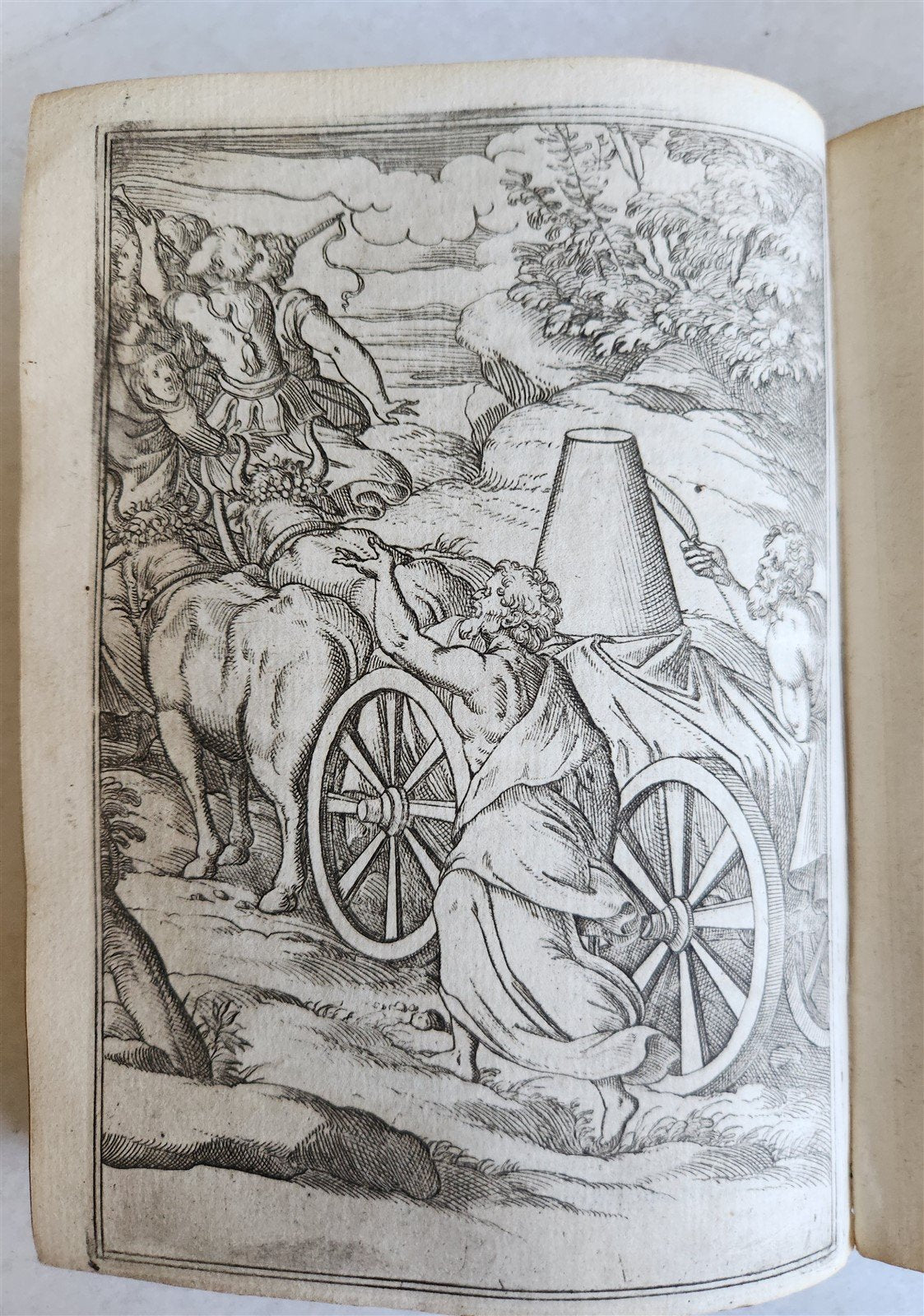 1587 ICONOGRAPHY ILLUSTRATED IDOLS & RELIGIOUS CEREMONIES of ANCIENTS antique