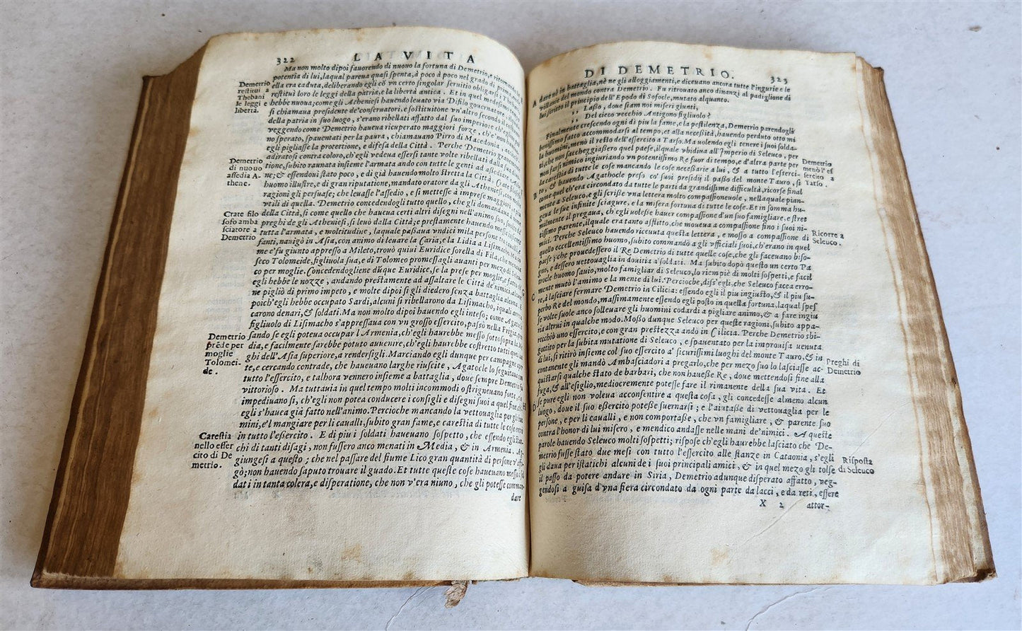 1607 PLUTARCH LIVES of ILLUSTRIOUS GREEKS & ROMANS antique VELLUM ILLUSTRATED