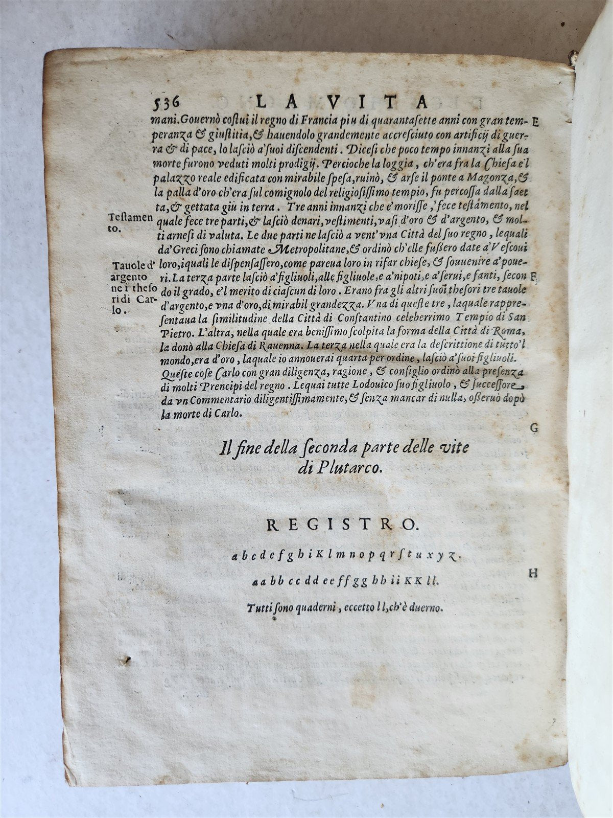 1607 PLUTARCH LIVES of ILLUSTRIOUS GREEKS & ROMANS antique VELLUM ILLUSTRATED