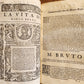 1607 PLUTARCH LIVES of ILLUSTRIOUS GREEKS & ROMANS antique VELLUM ILLUSTRATED