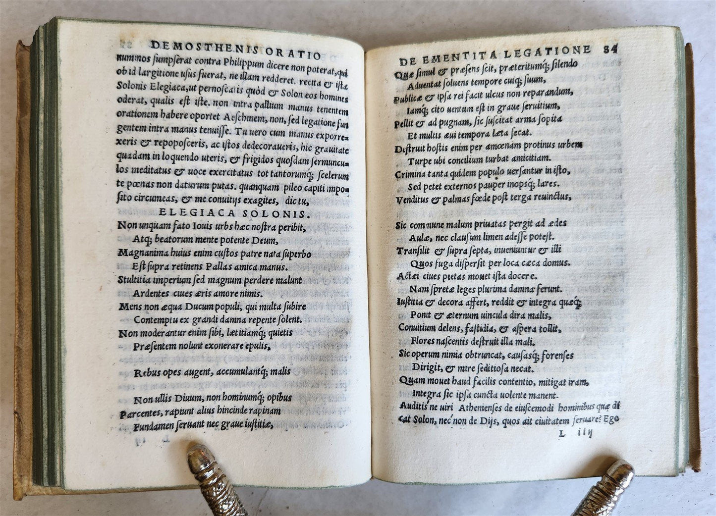 1545 DEMOSTHENES & AESCHINES mutuae accusationes de ementita legatione antique