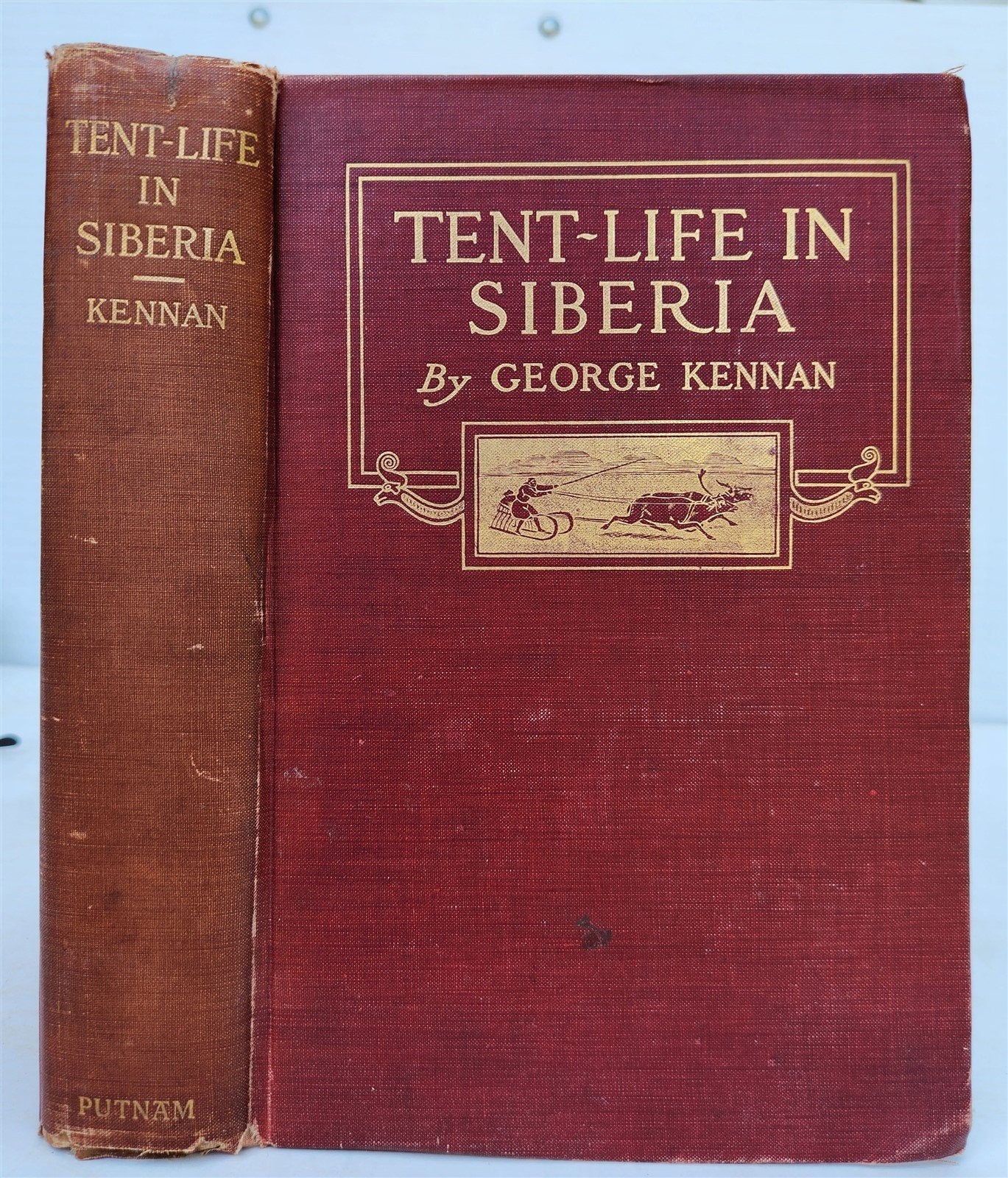 1910 TENT-LIFE in SIBERIA by GEORGE KENNAN antique ILLUSTRATED