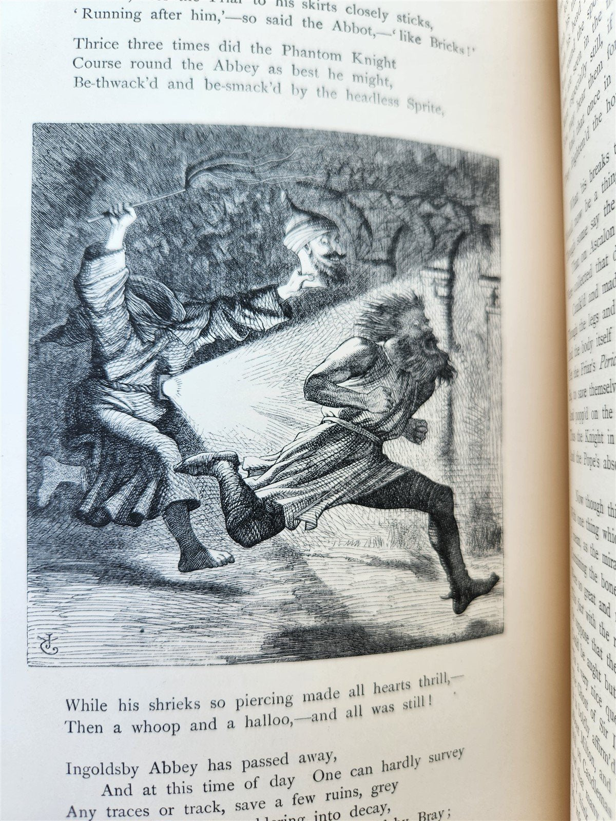 1879 INGOLSBY LEGENDS antique ILLUSTRATED by G. Cruikshank John Leech & Tenniel