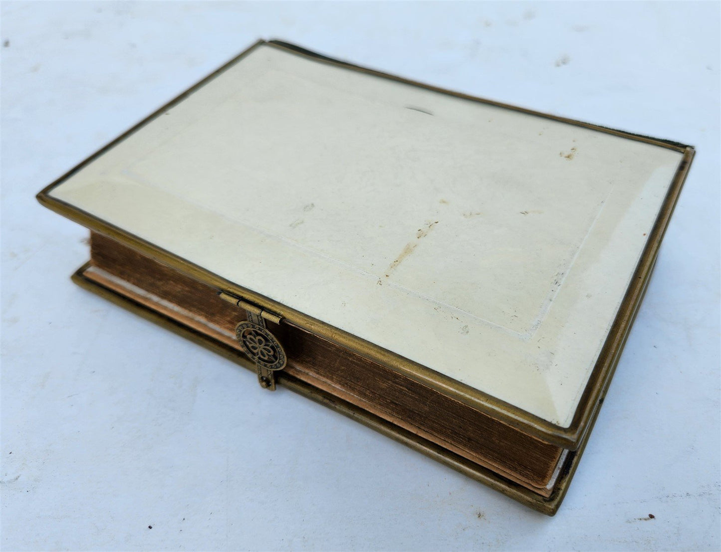 1860 GERMAN & POLISH JEWS PRAYER BOOK SIDDUR antique FINE BINDING HEBREW/ENGLISH