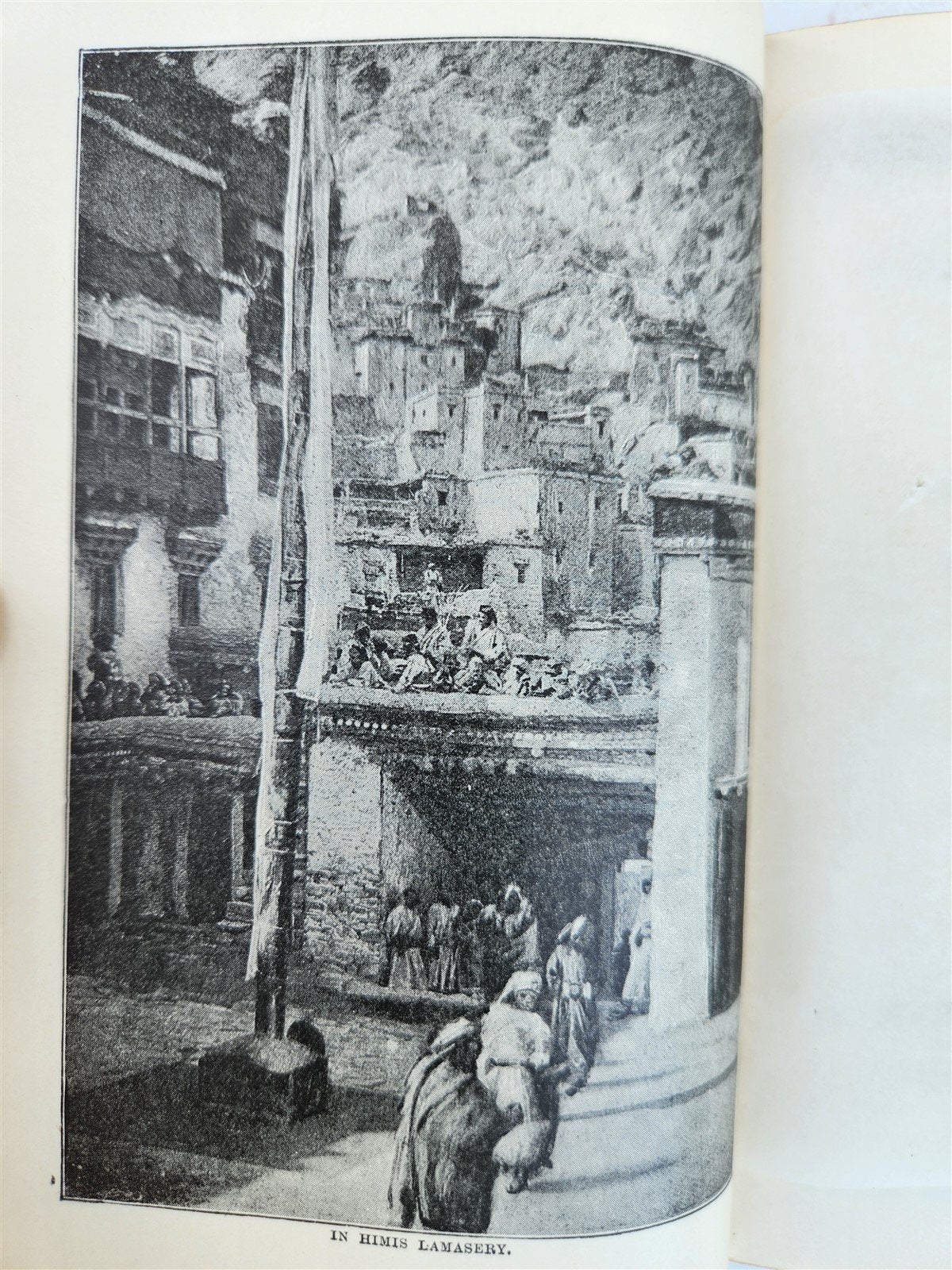 1911 WHERE 3 EMPIRES MET antique PRIZE BINDING travel to Kashmir Tibet Giglit