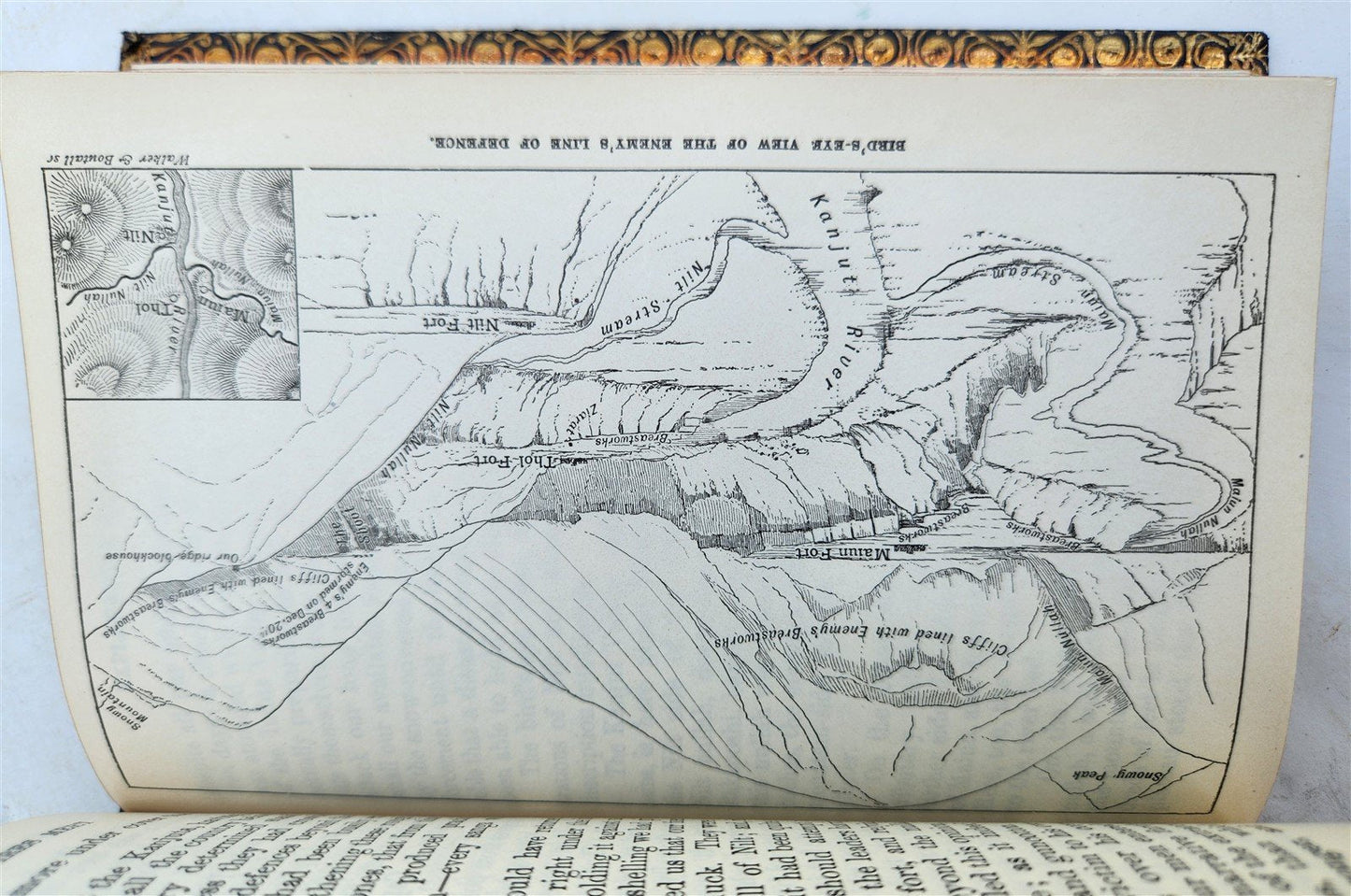 1911 WHERE 3 EMPIRES MET antique PRIZE BINDING travel to Kashmir Tibet Giglit