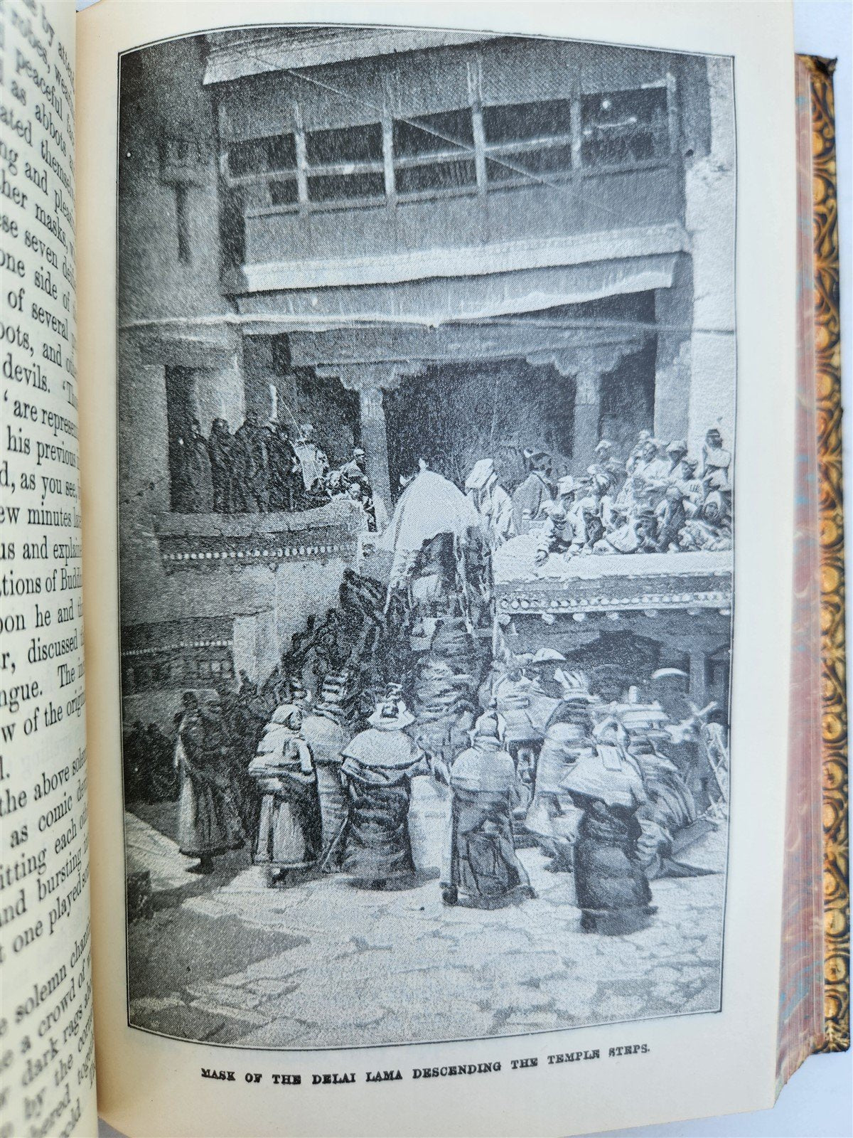 1911 WHERE 3 EMPIRES MET antique PRIZE BINDING travel to Kashmir Tibet Giglit